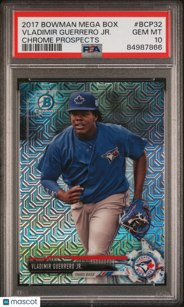 2017 Bowman Mega Box Chrome Prospects Vladimir Guerrero JR. #BCP32 Rookie PSA 10