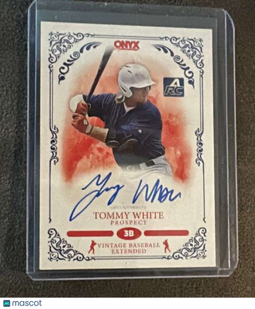 2022 Onyx Vintage Extended - Blue Signatures Tommy White #OATW