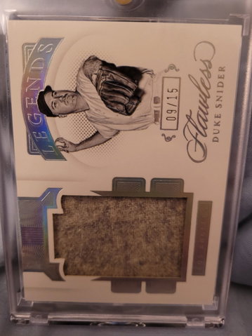 2021 Flawless Duke Snider Legends Material 9/15
