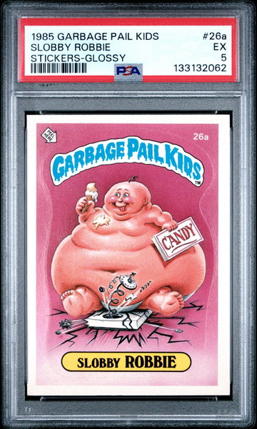 1985 Garbage Pail Kids Slobby Robbie #26A PSA 5