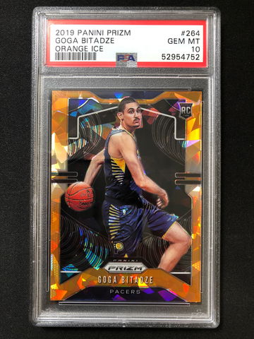2019 Panini Prizm - Goga Bitadze - Rookie Orange Ice PSA 10