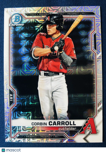 CORBIN CARROLL 2021 Bowman Chrome Mojo Refractor #BCP-142 Prospect Diamondbacks