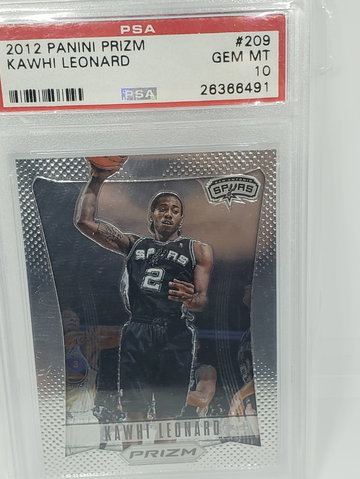 2012-13 kawhi leonard prizm rc psa 10