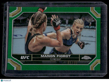 2024 Topps Chrome UFC Manon Fiorot #120 Green Refractor SN