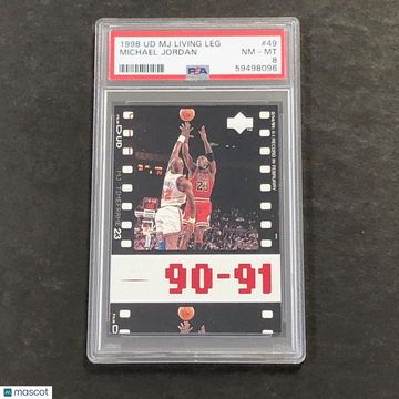 1998 Upper Deck MJ Living Legend Michael Jordan #49 PSA 8