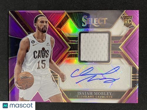 2022-23 Panini Select Isaiah Mobley Pink Prizm patch auto /99 RC