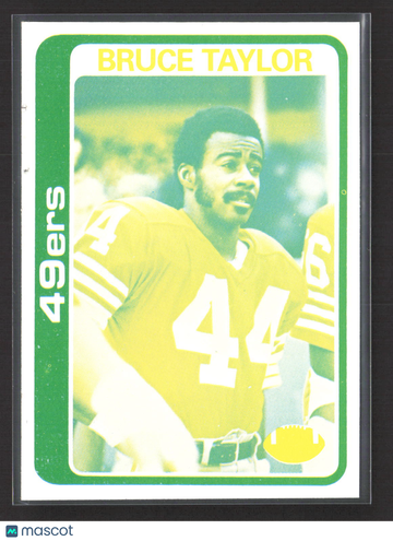1974 Topps Bruce Taylor #348 Blank Back