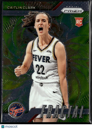 Caitlin Clark 2024 Panini Prizm RC Fractal Indiana Fever