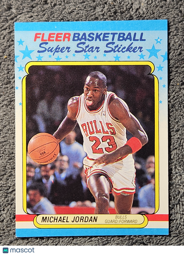 1988 Fleer Stickers Michael Jordan #7