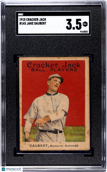1915 Cracker Jack Jake Daubert #143 SGC 3.5