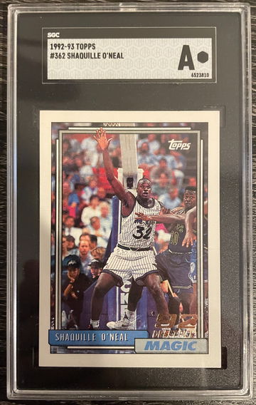 1992-93 Topps #362 Shaquille O'Neal RC SGC A POP 3