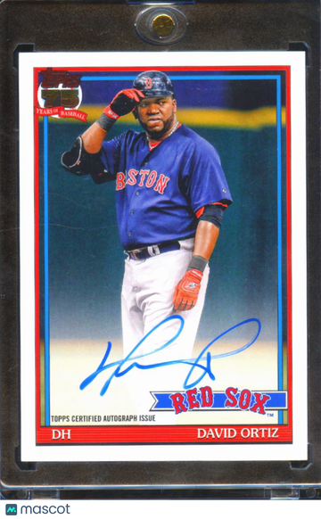 2026 Topps 1991 Topps Baseball Autograph Card David Ortiz #91A-DO