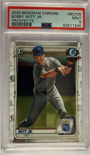 2020 Bowman Chrome Bobby Witt Jr. PSA 9 Mint
