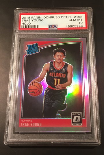 2018-19 Trae Young Donruss Optic Holo PSA 10