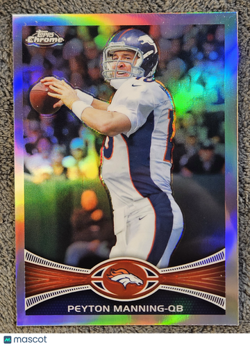 2012 Topps Chrome Peyton Manning #161 Refractor HOF (Magnetic Holder)