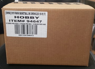 2018-19 Panini Chronicles Basketball 12-Box Hobby Case Factory-Sealed