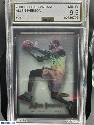 2001 Fleer Showcase Allen Iverson #26 AGS 9.5
