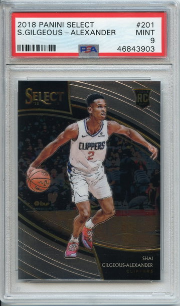 Shai Gilgeous Alexander Courtside PSA 9