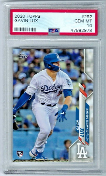 New listing
		Gavin Lux 2020 Topps #292 Rookie PSA 10 Gem Mint Los Angeles Dodgers