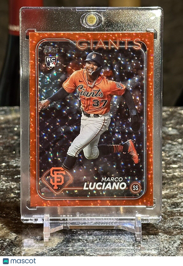 2024 Topps Series 1 MARCO LUCIANO RC #/199 Red Crackel FOIL San Francisco Giants