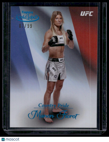 2024 Topps Gold Label UFC Manon Fiorot #CP-11 Country Pride Blue SN