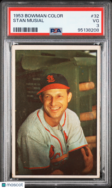 1953 Bowman Color Stan Musial #32 PSA 3