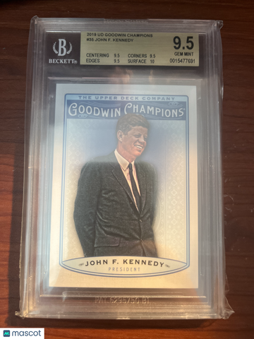 2019 Upper Deck Goodwin Champions John F. Kennedy #35 BGS 9.5