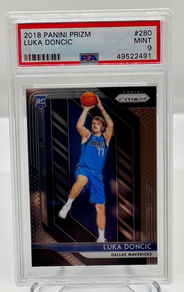 Luka Doncic Prizm Base PSA 9 49522491