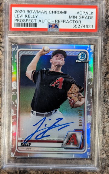 2020 Bowman Chrome Levi Kelly Rookie Refractor Auto (#370/499)