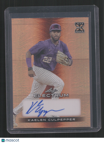 2024 Electrum Baseball KEELEN CULPEPPER #BA-KC2 /99 AUTO RC AU,SN,/99,RC