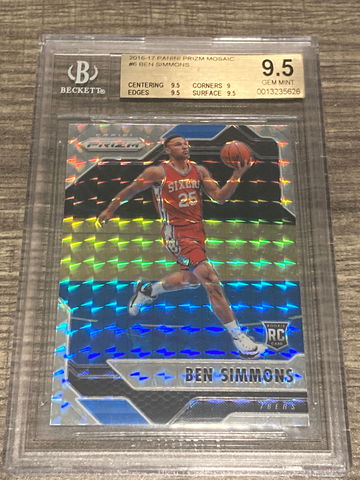 BEN SIMMONS 2016-17 PRIZM MOSAIC