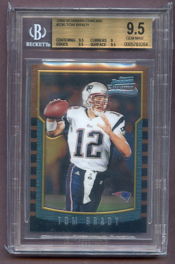 Tom Brady Bowman Chrome bgs 9.5