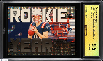 2024 Panini Contenders Rookie of the Year Drake Maye #3 MBA 9.5