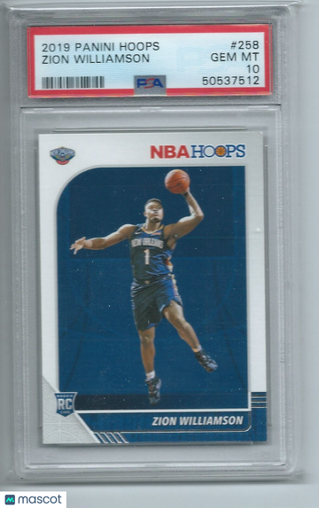 2019 Panini Hoops Zion Williamson #258 PSA 10
