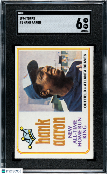 1974 Topps Hank Aaron #1 SGC 6