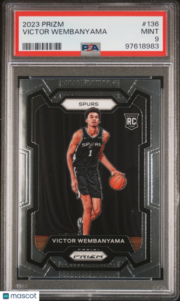 2023 Panini Prizm Victor Wembanyama #136 PSA 9