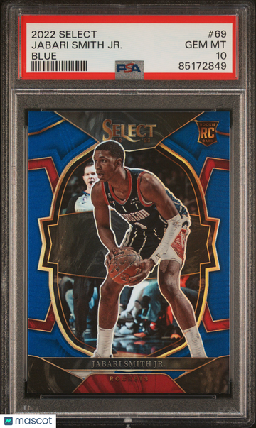 2022 Panini Select Jabari Smith JR. #69 Blue PSA 10