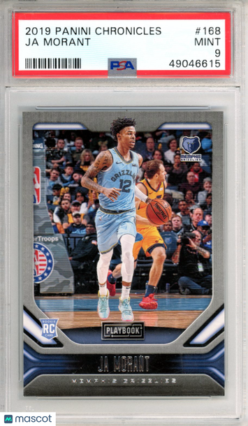 2019 Panini Chronicles Ja Morant #168 Rookie PSA 9