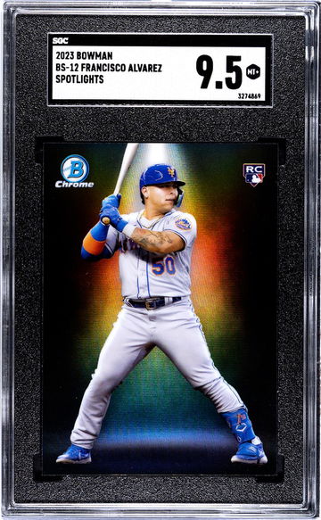 2023 Bowman #BS-12 Francisco Alvarez Spotlights SGC 9.5