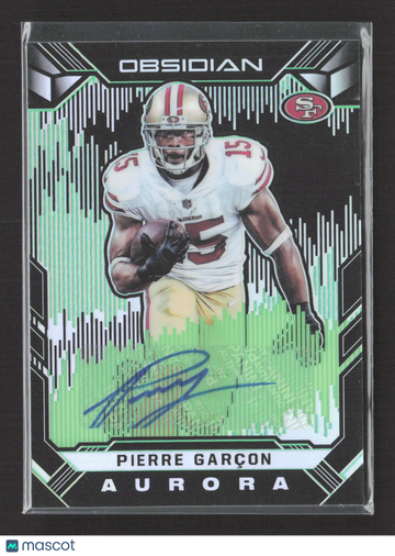 2018 Panini Obsidian Aurora Pierre Garçon #AA-PG Electric Etch Green /25