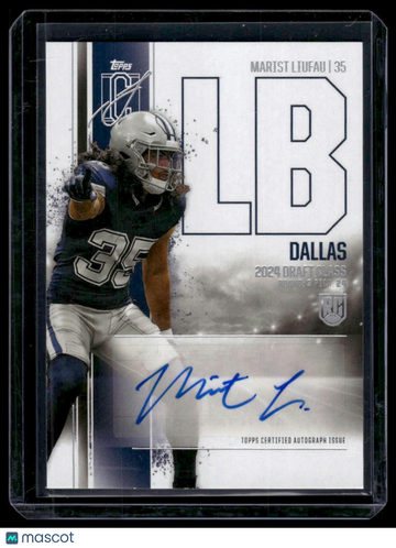 2024 Topps Signature Class Marist Liufau #RCA-ML Rookie Class Auto Variation AU