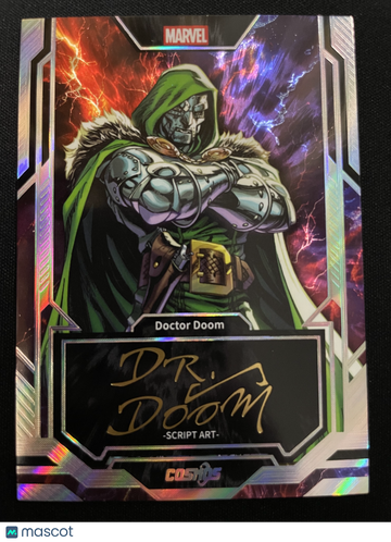 2025 Kakawow Cosmos Marvel Doctor Doom Script Art 049/100 Memorabilia #CM-PP-06