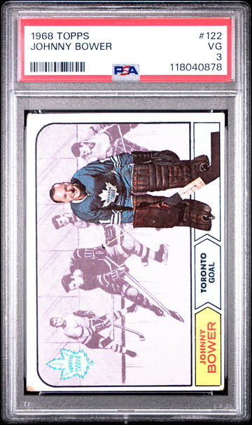 1968 Topps Johnny Bower #122 PSA 3