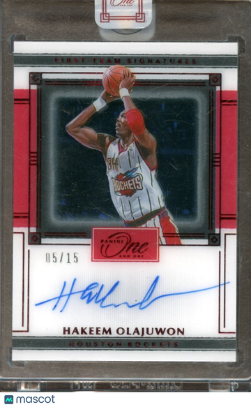 2020-21 Panini One and One Hakeem Olajuwon Panini Authentic