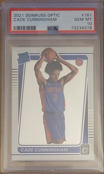 2021 Donruss Optic Cade Cunningham PSA 10 Gem MT