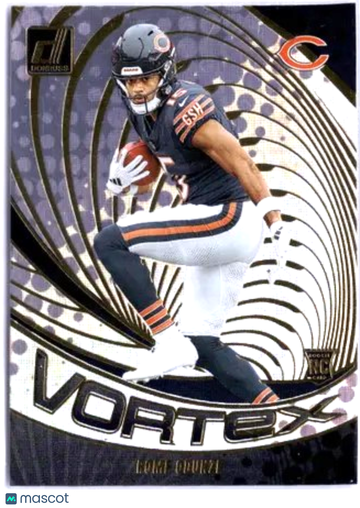 2024 Panini Donruss Football Vortex Rome Odunze #VOR-ROD Lava Quartz RC