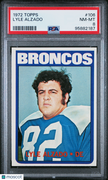 1972 Topps Lyle Alzado #106 PSA 8