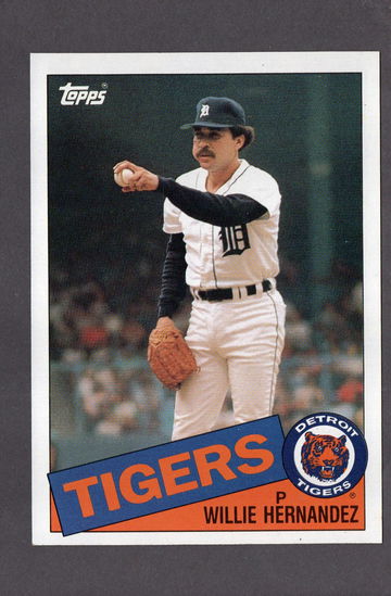 1985 Topps Super 5x7 #2 Willie Hernandez Tigers