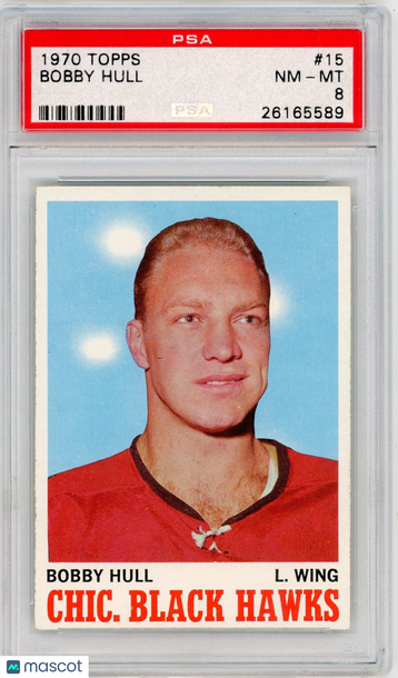 1970 Topps Bobby Hull #15 PSA 8