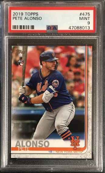 2019 Topps - PETE ALONSO - Rookie - PSA 9